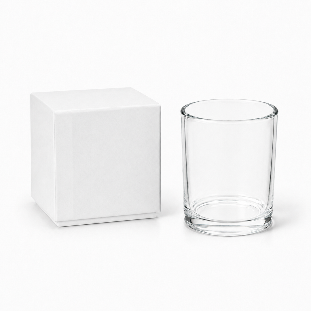 Glas Käerzenhirstellung (Clear & Black)