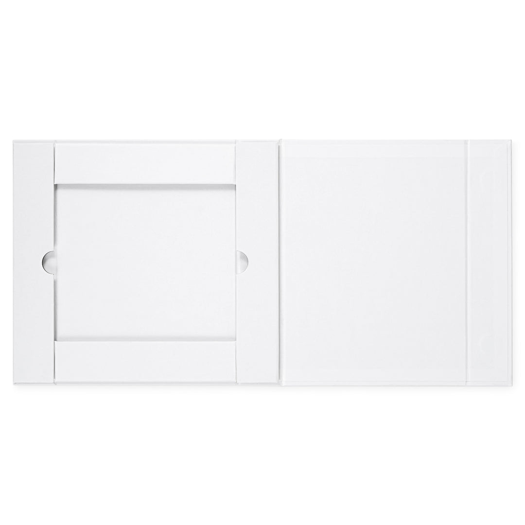Flat-Pack A5 Magnéitesch Kaddosboxen a Schwaarz & Wäiss
